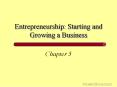 Starting and Growing a Business